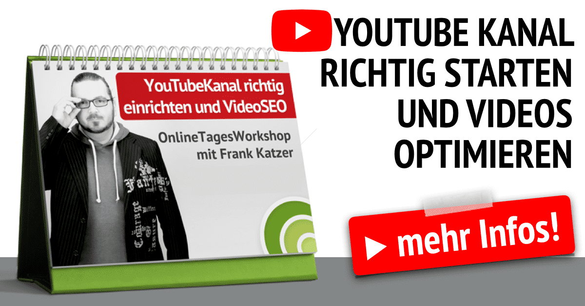 YouTube Kanal einrichten Video SEO Workshop